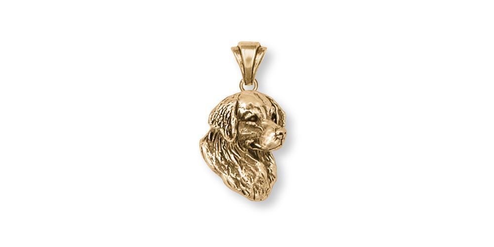 Golden Retriever Pendant Jewelry 14k Gold Handmade Dog Pendant GR15-PG