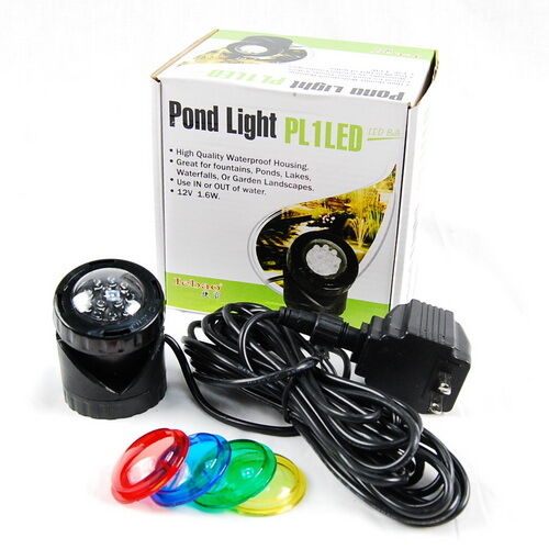 Single 12-LED Water Garden Fish Pond Fountain Spot Lights 1.6W with Auto Sensor