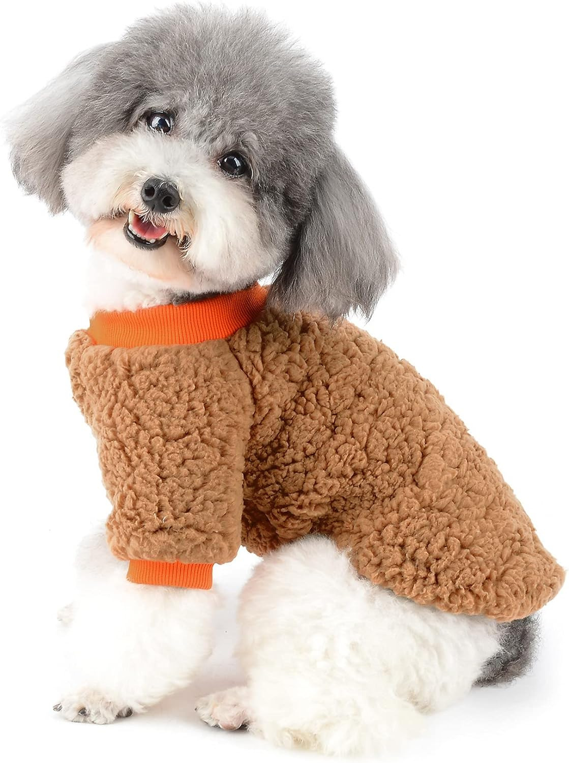 Dog Sweater Coat for Small Dogs Girl Boy Winter Warm Fleece Jumper Puppy Clothes