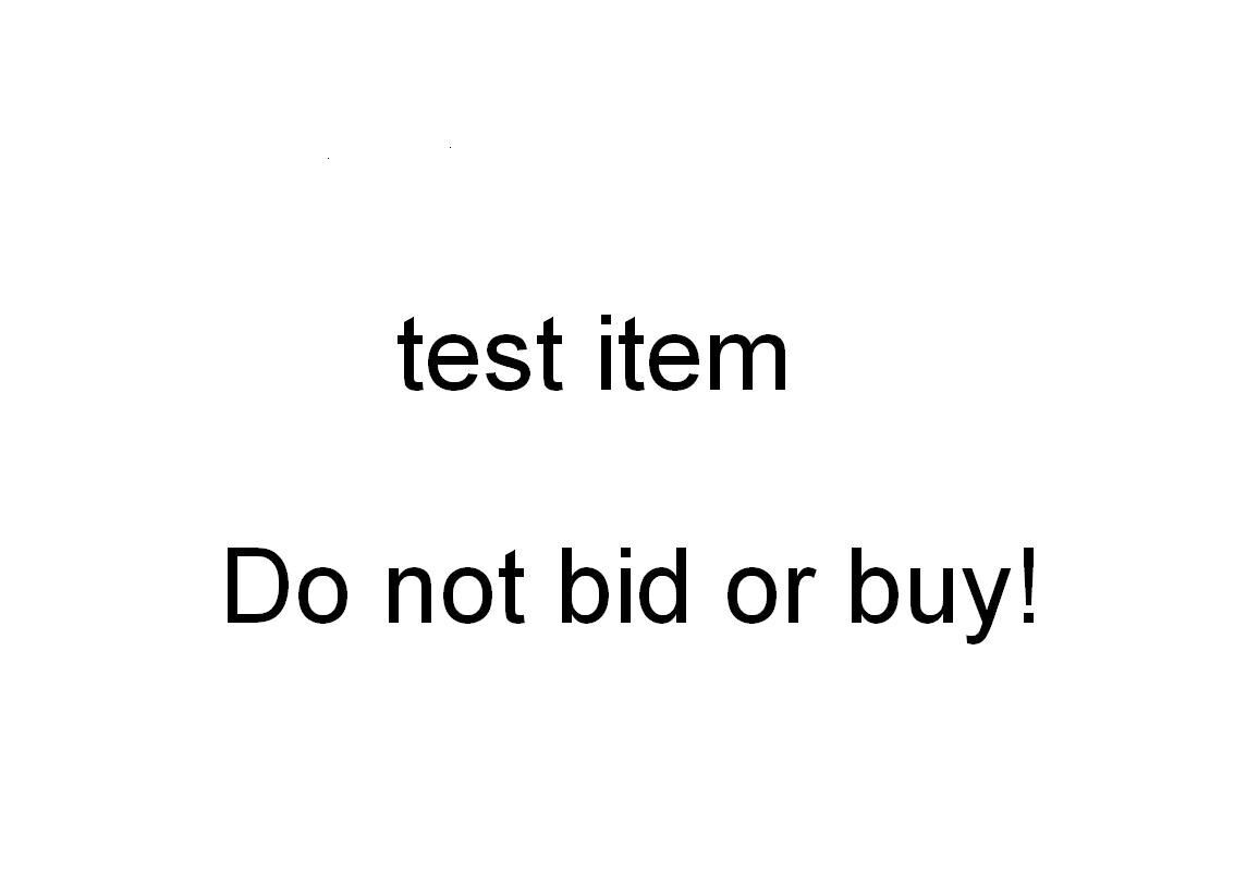 Test listing - DO NOT BID OR BUY162604008358