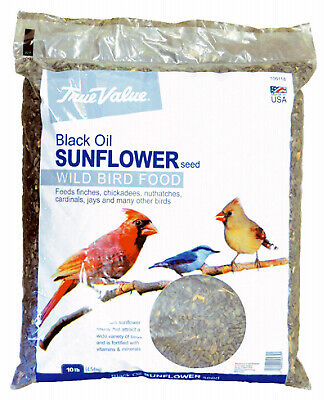 True Value B115910 Black Sunflower Bird Seed, 10-Lb.
