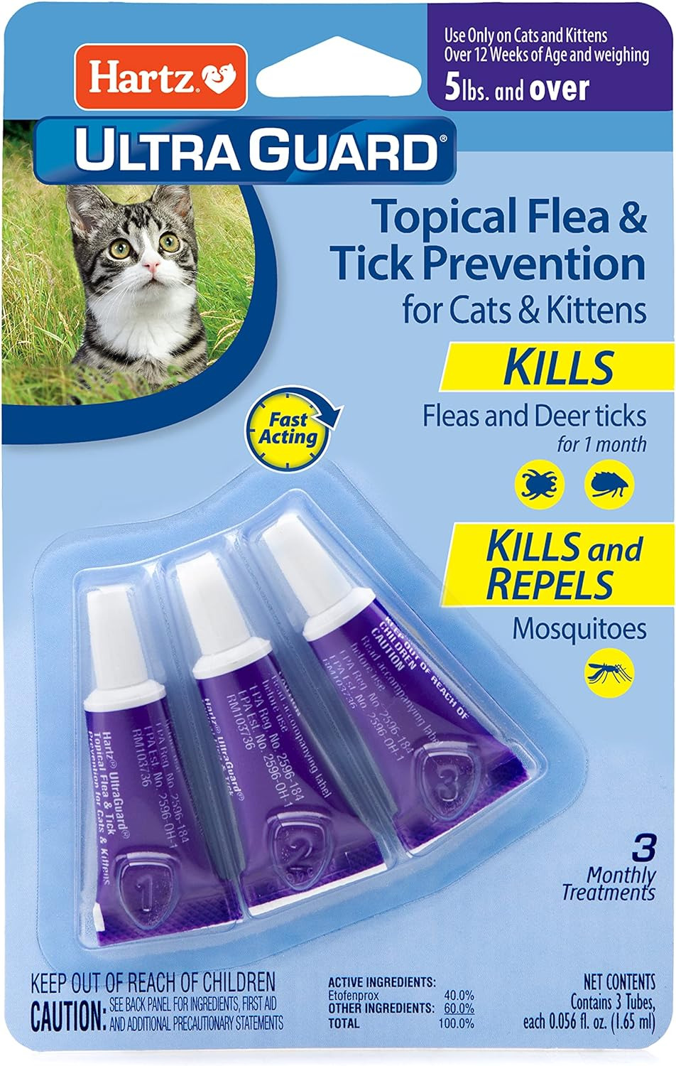 Flea Treatment Medicine For Cats Kittens Drops Meds Remedy Tick Control Topical