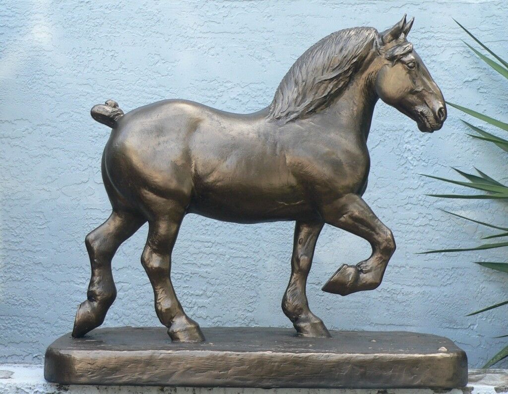 Huge George Ford Morris Percheron Horse Fiberglass Statue