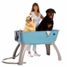 EX LG Elevated Pet Tub Bath Groom Station Wash Dog Indoor Outdoor Boost Shampoo  picture