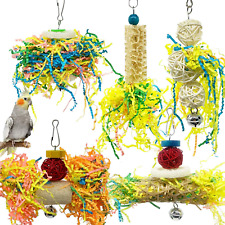 EBaokuup Bird Parrots Shredding Toys Parakeet Chewing Loofah Toys...  picture