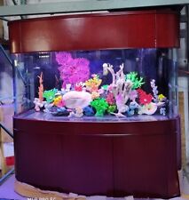 MONSTER TANK WARRANTY INCLUDED 380 gallon GLASS bow front aquarium fish tank picture