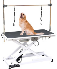 Afqxf Electric Lift Pet Grooming Table, Heavy Duty Professional X-Type Electric  picture