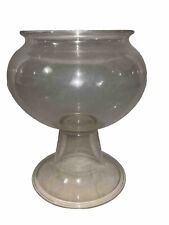 CA 1800s Antique Victorian Pedestal Fishbowl Tank Hand Blown Glass Art Deco picture