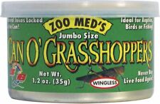 Zoo Med Can O' Grasshoppers Reptile Wet Food Jumbo Size, 1.2 oz picture
