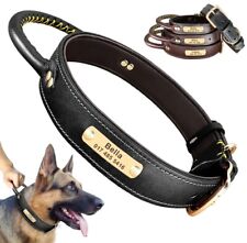 Personalized Dog Collar Custom Pet Cat Name ID Free Engraved Leather Tag picture